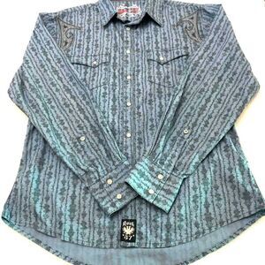 Rock 47 mens button down shirt. Size large